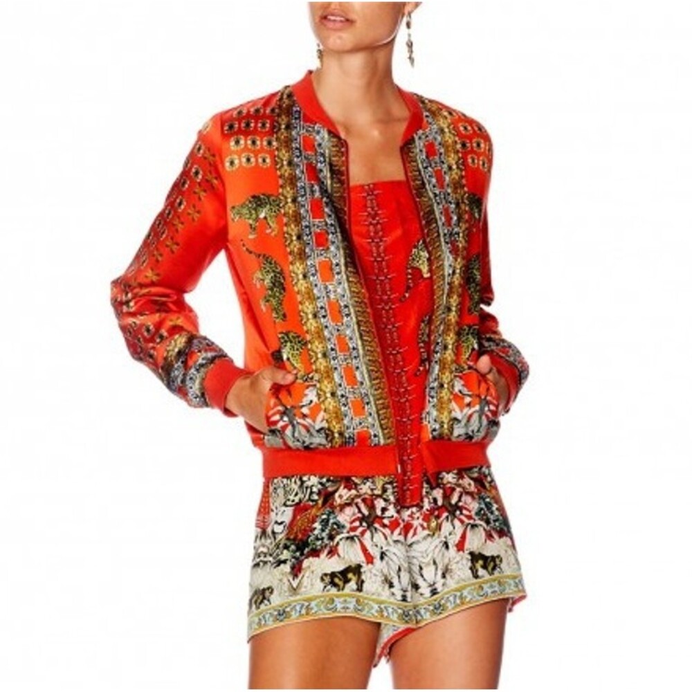 Camilla Hangzhou Hollywood China Doll Bomber Jacket Size Small - Picture 10 of 16